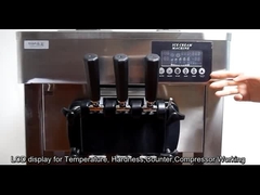 良質のアイス クリームは機械を作るソフト クリームを機械で造る