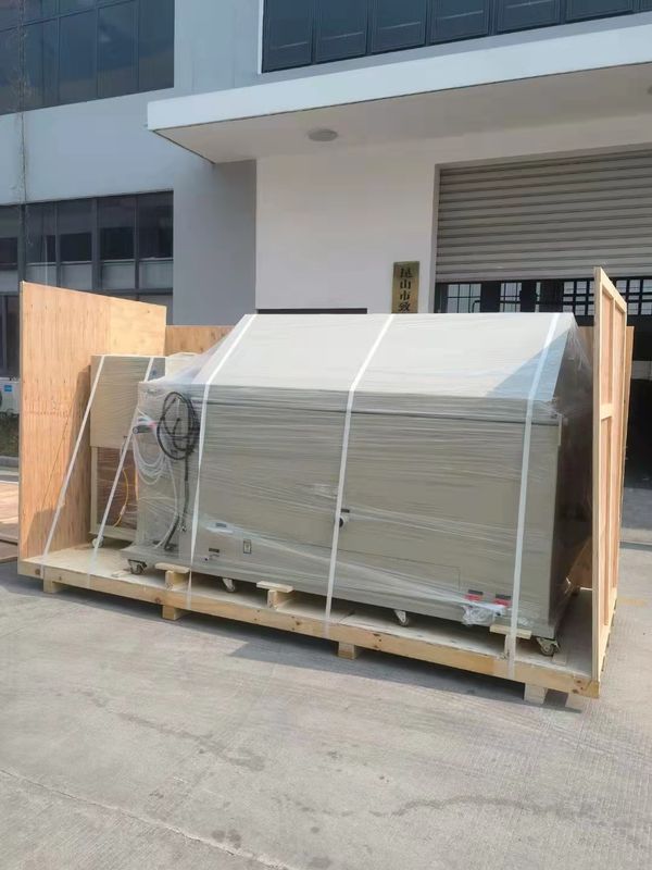 塩水噴霧試験 600L 塩水噴霧室のための実験室 PVC 物質的な環境試験装置